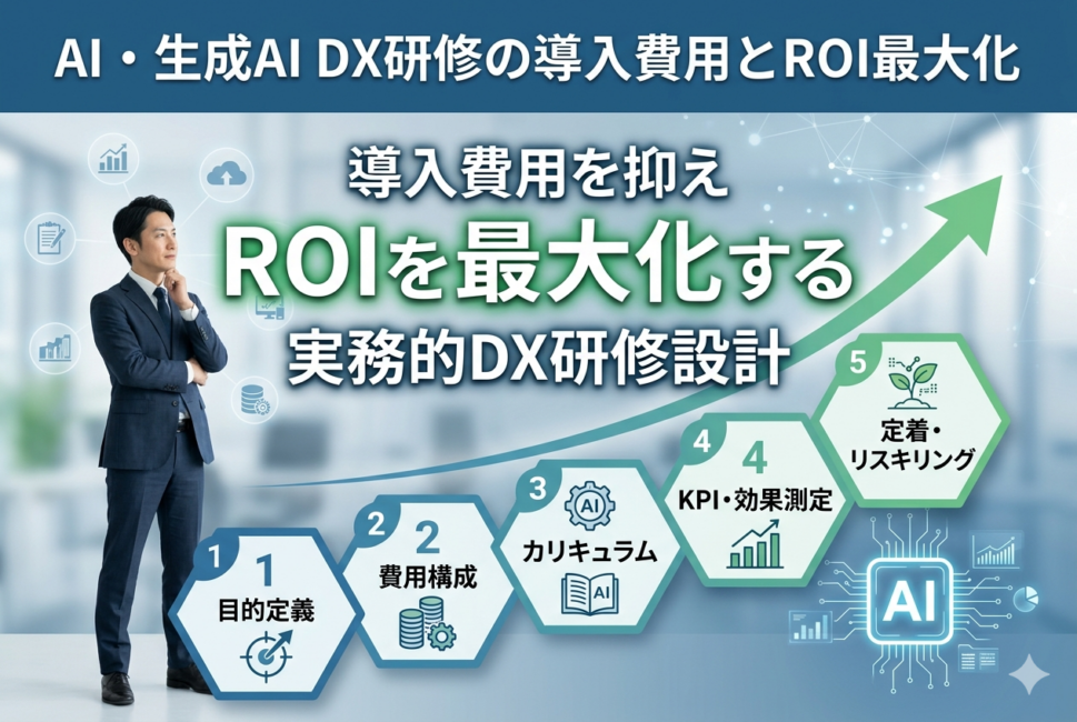 AI活用DX研修の費用とROI最大化図解