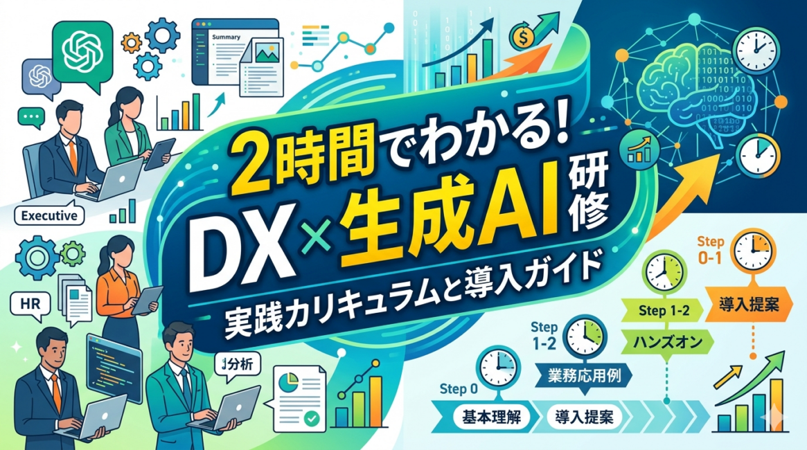 DXと生成AI研修、2時間でわかる導入ガイド