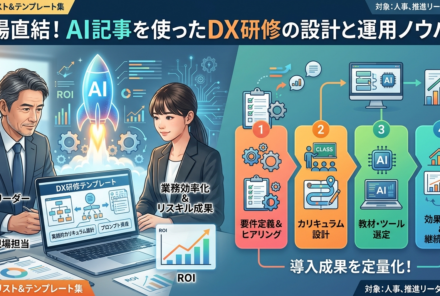 AIで現場直結！DX研修テンプレート10