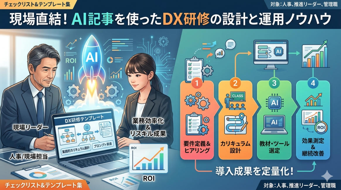 AIで現場直結！DX研修テンプレート10