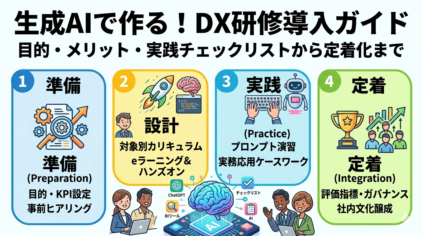 生成AIによるDX研修の導入ガイド