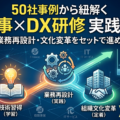 50社導入事例：AI×DX研修設計と定着