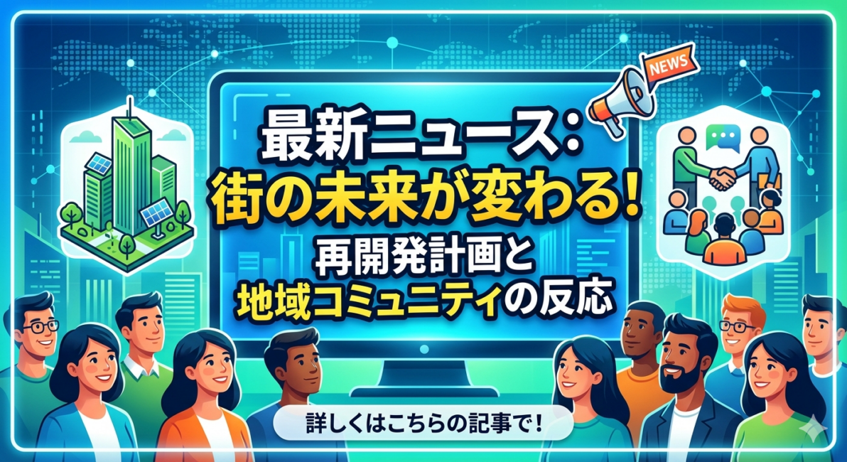 街の未来が変わる最新ニュースのサムネイル